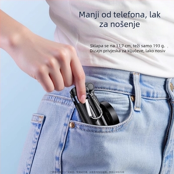 M56 magnetski mini selfie štapić s Bluetoothom i osvjetljenjem, aluminijska legura, prenosno za livestream