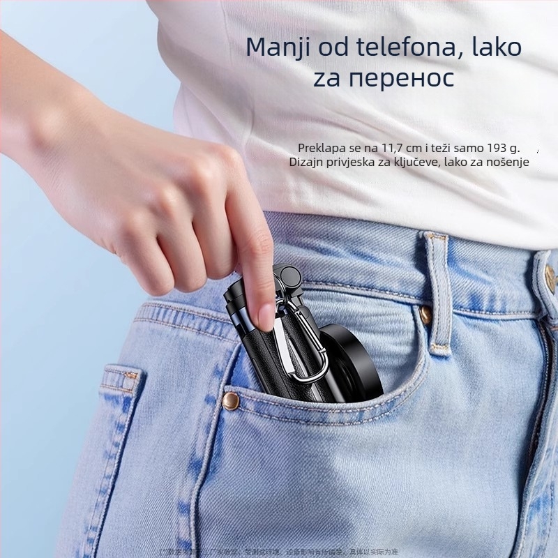 M56 magnetski mini selfie štapić s Bluetoothom i osvjetljenjem, aluminijska legura, prenosno za livestream
