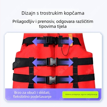 Spašavatni prsluk za odrasle za vodene sportove s visokom uzgonu, prilagodljiv, ovlaštena privatna marka
