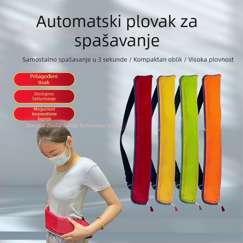 Automatski nadihujući pojas za spašavanje za ribolov, protiv utapanja, prilagodljiva obrada