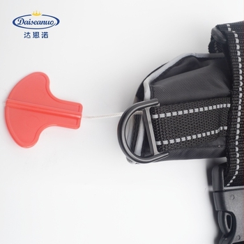 Odrasla napuhujuća sigurnosna jakna, potpuno automatsko napuhavanje, 150N uzgon, model AG19075, PU premaz 300D Oxford tkanina