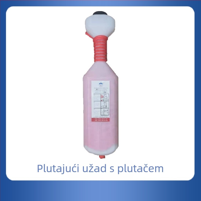 Spašavajuće užad za vodeno spašavanje, sigurnosno užad za požar, oprema za otvoreno plivanje, duljina 30 m; Model: Lifesaving Rope; Prilagodba obrade: Da; Uvoz: Ne