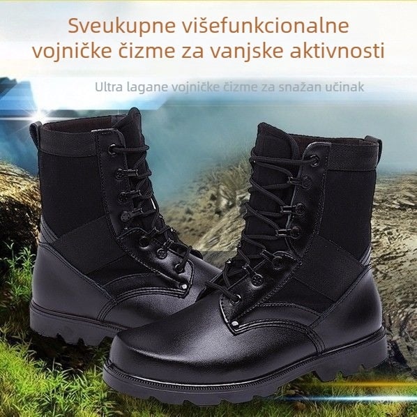 Muške planinarske cipele, lagane, gornji dio od mikrovlaknastog kože, gumena potplat