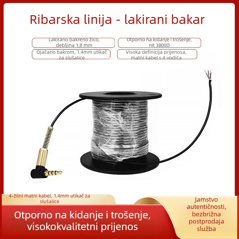 Podvodna ultra jasna ribolovna linija s vizualnom funkcijom – četverojezgrena, LiPo napajanje, raspon dubine 0,6–183 m