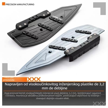 CNC pedala od aluminijske legure za Yamaha XMAX300 — elektroplatirani završetak