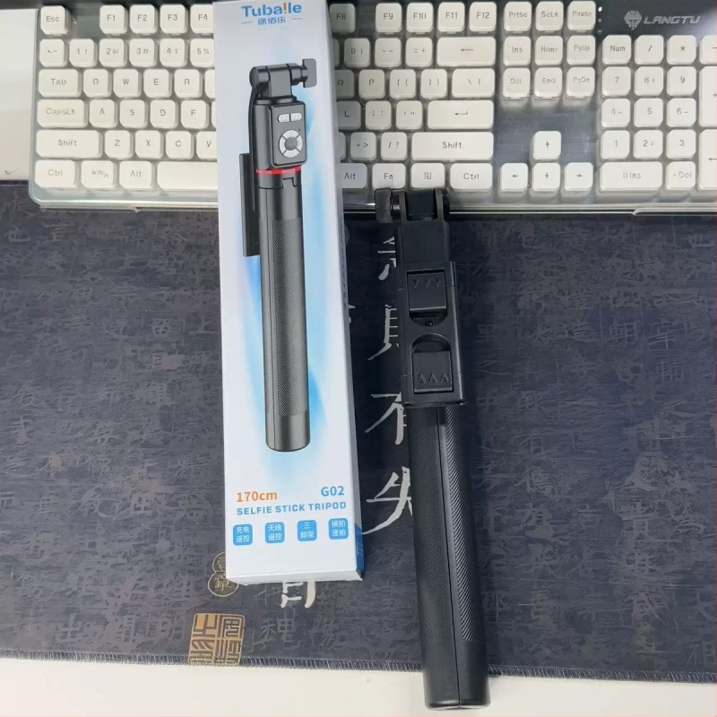 G02 produljena Bluetooth selfie palica s stativom — Marka: Tubaile; Materijal: legura; Daljinski upravljač: da; Bluetooth: da; Primjenjivi scenariji: univerzalno, stolno, vanjsko, selfie, live stream