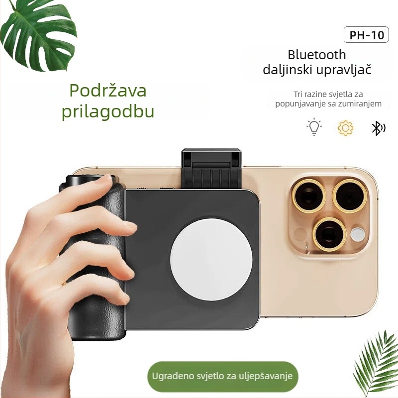 Pomoćnik za fotografiranje mobitelom: stražnja rasvjeta selfie, podesivi fokus, stolni pomoćnik za fotografiranje, Bluetooth selfie štapić