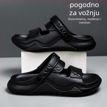 Muške PVC sandale s otvorenim prstom za ljeto, vodootporne, prozračne i protuklizne