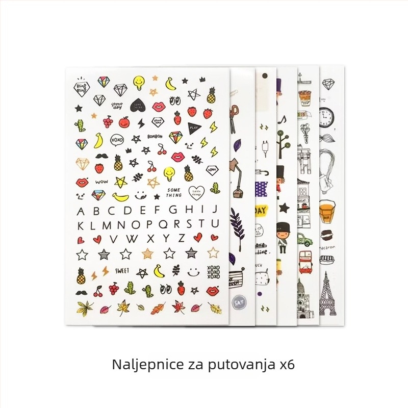 Putni dnevnik s listovima na kopči, kožni izgled korice, Daolin papir, 100 g/m², 36 stranica
