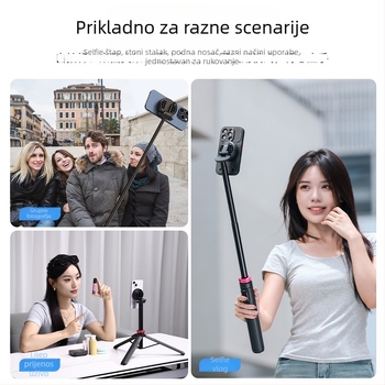 MT84 Selfie štap za mobitel – Bluetooth daljinski, ABS+ aluminijska legura, IBIS podrška, Univerzalna kompatibilnost