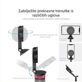 MT84 Selfie štap za mobitel – Bluetooth daljinski, ABS+ aluminijska legura, IBIS podrška, Univerzalna kompatibilnost