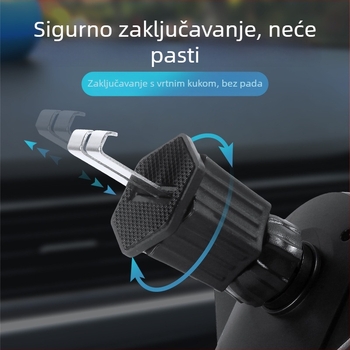 Držač za telefon u autu s gravitacijskim nosačem za otvor za zrak, univerzalna kompatibilnost, 7.5W snage, prilagodba dostupna