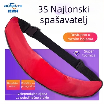 Bosent bst002 Odrasla automatski nafukljiva sigurnosna jakna za ribolov — velika plovnost, prijenosna, za montažu u automobil