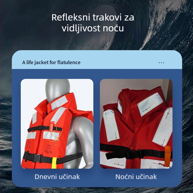 Spasilački prsluk Sail JHY-IV, 150N, s ovratnikom, za unutarnje vodene putove, CCS-certificiran, prilagodljiv