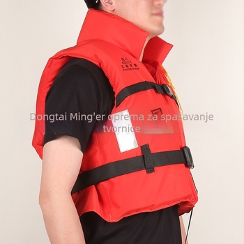 Spasiva jakna za unutarnje rijeke s visokim plovnostima i čvrstom konstrukcijom; marka Mingchuan Lifesaving; model Inland Collar.