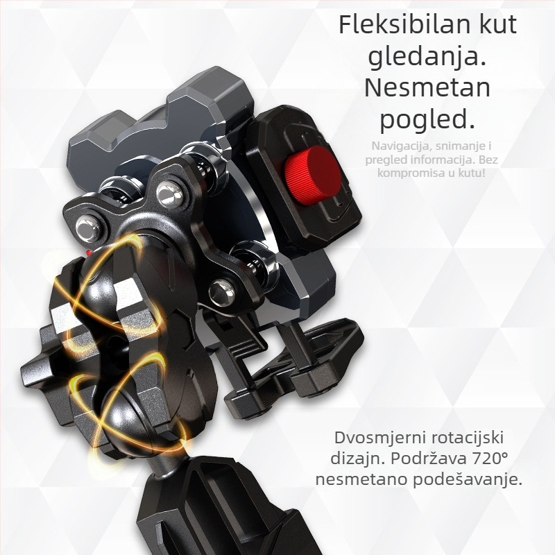 Držač telefona za krmilo električnih bicikala i motocikala – protiv udara, protiv vibracija, univerzalni, pričvršćivanje vijcima, plastični materijal