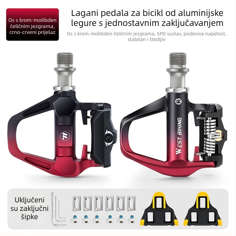West Rider SPD pedale za cestovne bicikle, aluminijska legura, model Yp0802144