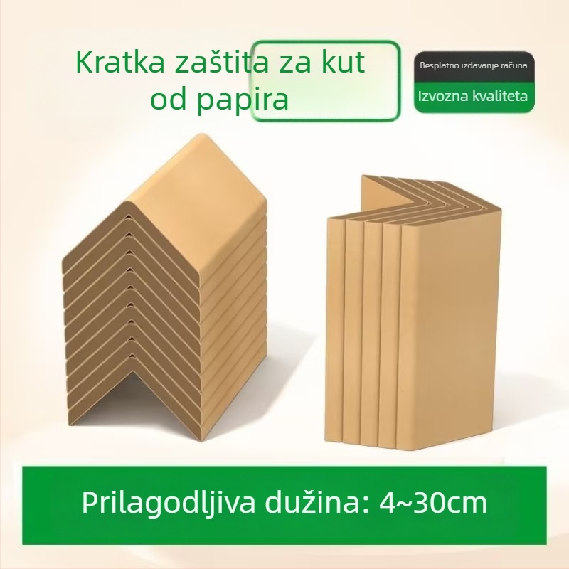 L-oblik zaštita kutova od papira, kraft papir i papir s vlaknom, tiskano logo, brend Aojia