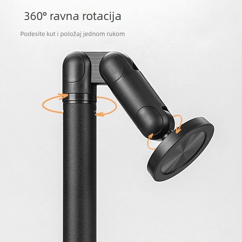 Petosna MagSafe magnetska podrška za telefone i tablete, 6 stupnjeva rotacije, stabilno pričvršivanje na stol, prijenosni podesivi držač
