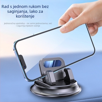 Držač za telefon u automobilu – rotirajući, ABS, protiv vibracija, univerzalan za instrument ploču