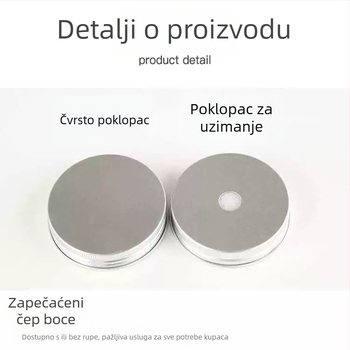 PET boca za kozmetičku ili prehrambenu ambalažu, U-oblik, prozirna, aluminijski poklop, kapacitet 360ml/500ml, sitotisak