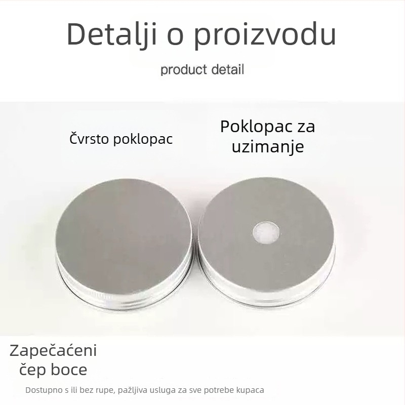 PET boca za kozmetičku ili prehrambenu ambalažu, U-oblik, prozirna, aluminijski poklop, kapacitet 360ml/500ml, sitotisak