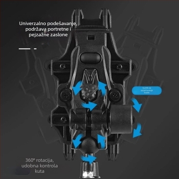 Držač za telefon za motocikle/električna vozila, bežično punjenje, navigacija s apsorpcijom udaraca, cyberpunk stil