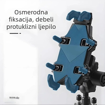 Držač za telefon za motocikle/električna vozila, bežično punjenje, navigacija s apsorpcijom udaraca, cyberpunk stil