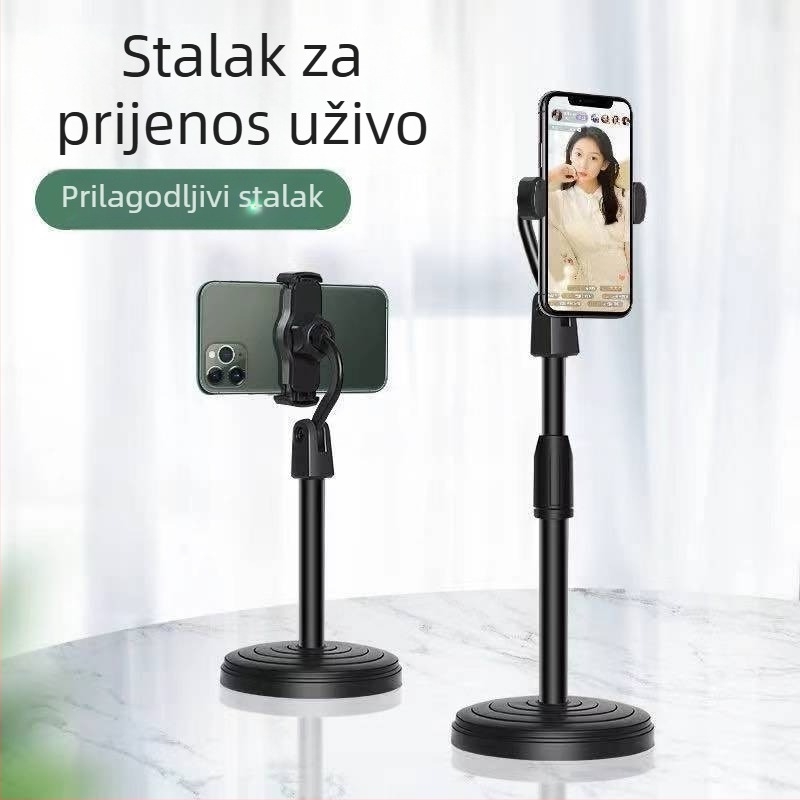 Stolni držač za telefon s diskovnim gornjim nosačem, plastični, Star Whit, stolna ugradnja, prilagodljiv