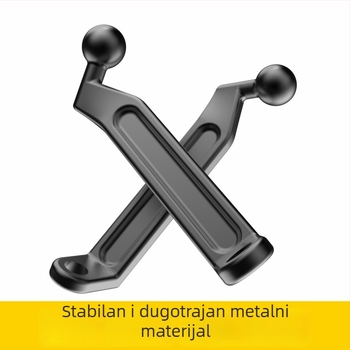 Osnova nosača retrovizora motocikla — univerzalna aluminijska baza, model JY-011, pogodna za motocikle i električna vozila, podržava prilagodbu