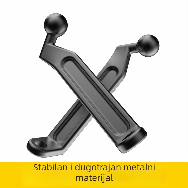Osnova nosača retrovizora motocikla — univerzalna aluminijska baza, model JY-011, pogodna za motocikle i električna vozila, podržava prilagodbu
