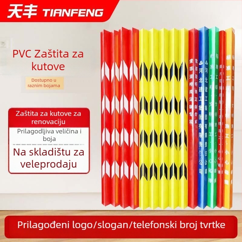 Dekorativni PVC zaštitni rub za zidne i pločaste kutove