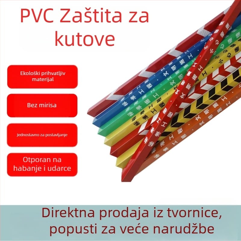 Dekorativni PVC zaštitni rub za zidne i pločaste kutove