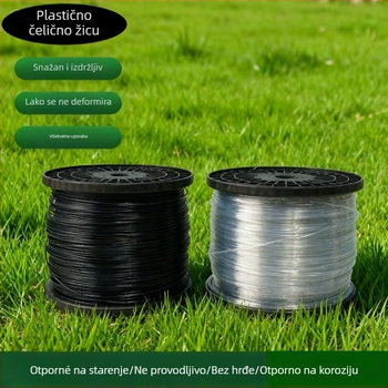 Anrui užad za potporu vinove loze u stakleniku, PET materijala s plastiko-čeličnom žicom, za vrt i poljoprivrednu sadnju