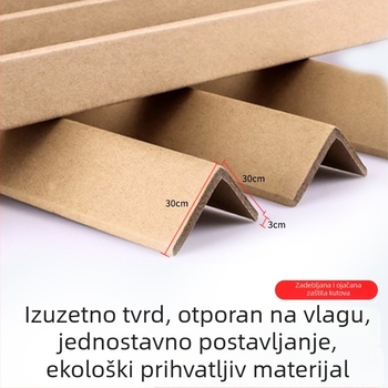 L-oblik zaštitni kut papira za pakiranje, debeli i čvrsti, otporni na udarce i apsorpciju vibracija