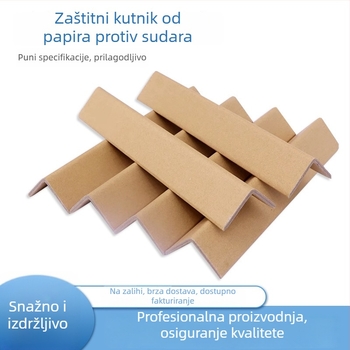 L-oblik zaštitni kut papira za pakiranje, debeli i čvrsti, otporni na udarce i apsorpciju vibracija