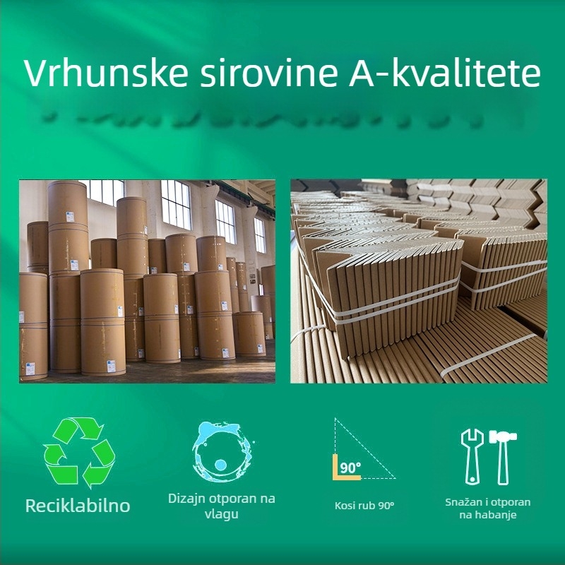 L-oblik zaštitnik za papirni kut | Materijal: kraft papir | Izrada: 3A kraft papir | Ispis logotipa | Brend Dreamland