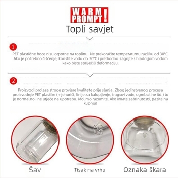 Plastična boca (okruglog oblika, 800–1000 ml, kineskog stila)