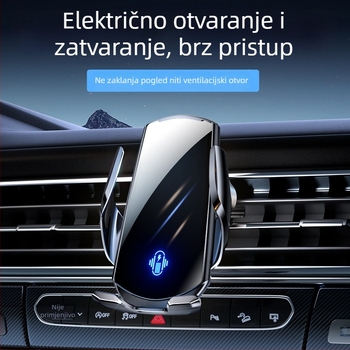Električni držač telefona za automobil s pričvršćivanjem na otvor za ventilaciju, za navigaciju, prilagodljiv unutarnji dodatak