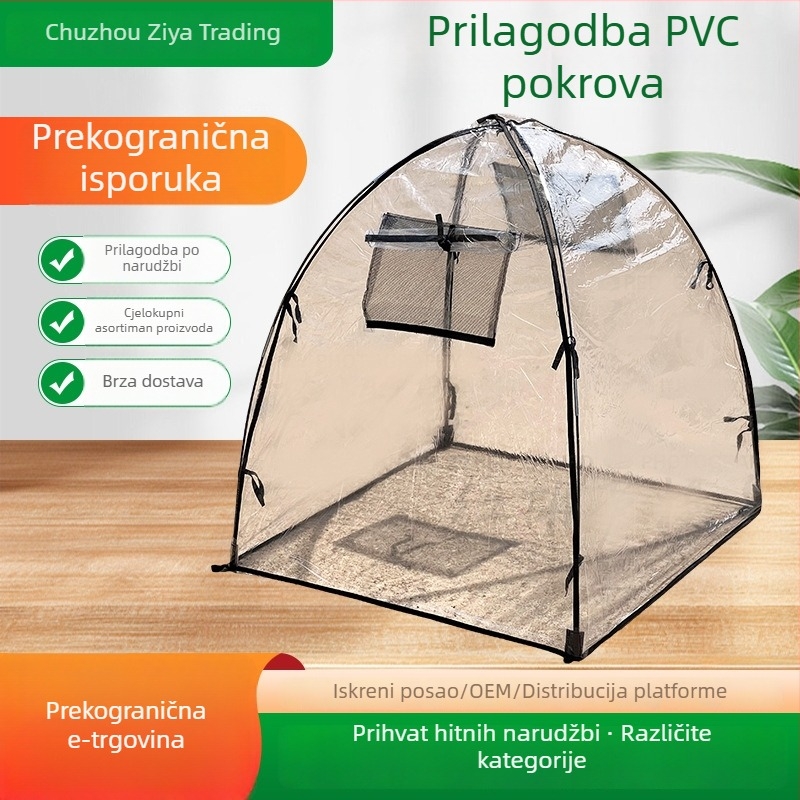 Kryt za zaštitu biljaka od mraza, proziran PVC, antifriz i zaštita od hladnoće, za vrt