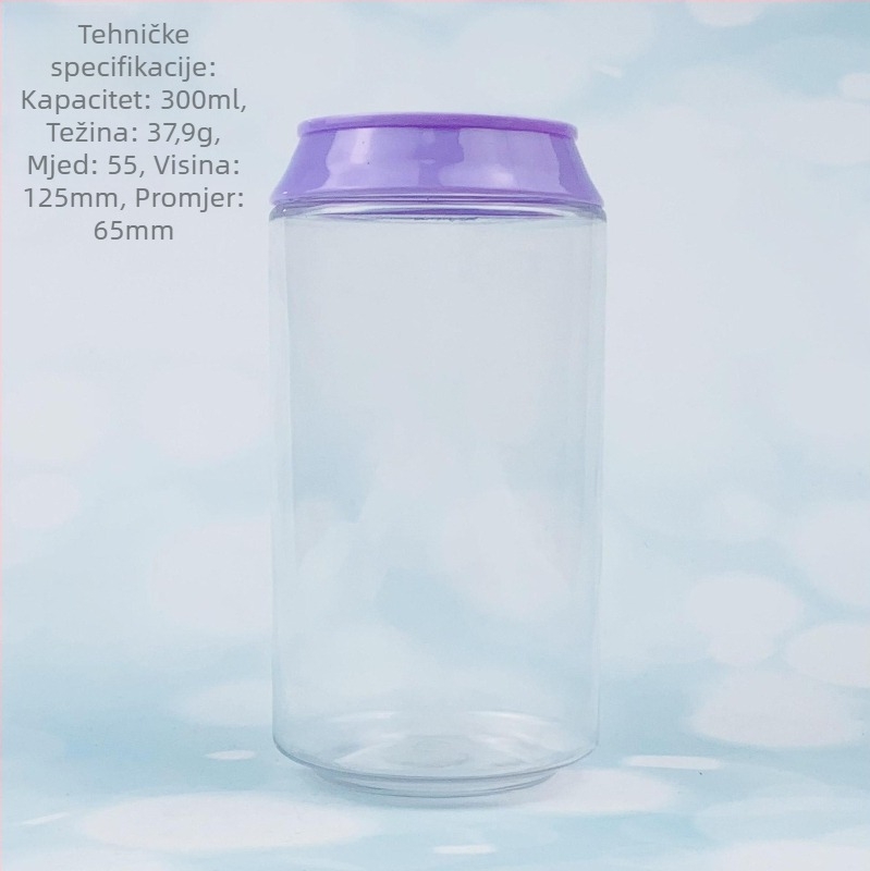 PET spremnik za pohranu 300 ml s okretno poklopom, prilagodljivo, Dongguan, Kina