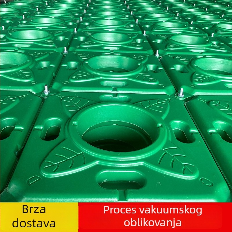Plutajući krevet za vodno uzgajanje, četvrtastog oblika, PE materijal, za uzgoj povrća.