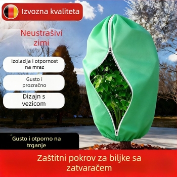 Zimska zaštita biljaka sa zatvaračem — izolacijska torba od netkanog materijala za posude s biljem