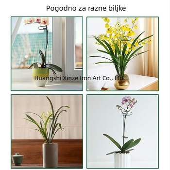 Stalak za podršku biljaka, kolonski, metalni Xinze, 1 sloj, za Phalaenopsis orhideje