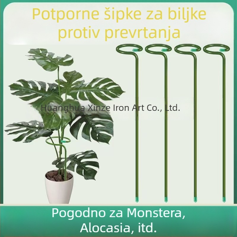 Stalak za podršku biljaka, kolonski, metalni Xinze, 1 sloj, za Phalaenopsis orhideje