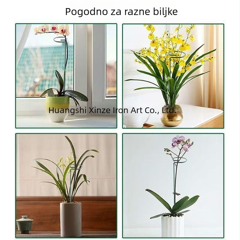 Stalak za podršku biljaka, kolonski, metalni Xinze, 1 sloj, za Phalaenopsis orhideje