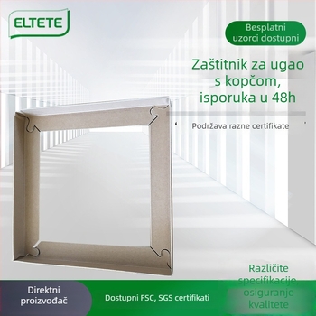 Papirni zaštitnik kuta s blokadom – kraft papir, za pakiranje, ELTETE