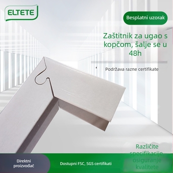 Papirni zaštitnik kuta s blokadom – kraft papir, za pakiranje, ELTETE
