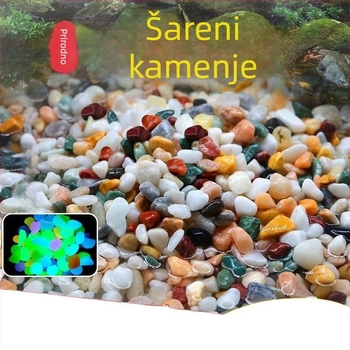 Kamen temelj za akvarije i ukrasni kamenčići za sukulente – zadebljani kameni