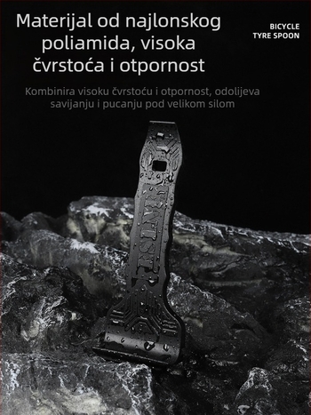 Nylon alat za gume bicikla — Sve-u-jednom alat za popravak i demontažu guma za brdski bicikl — Materijal: Nylon; Marka: Linding (ovlaštena privatna marka)